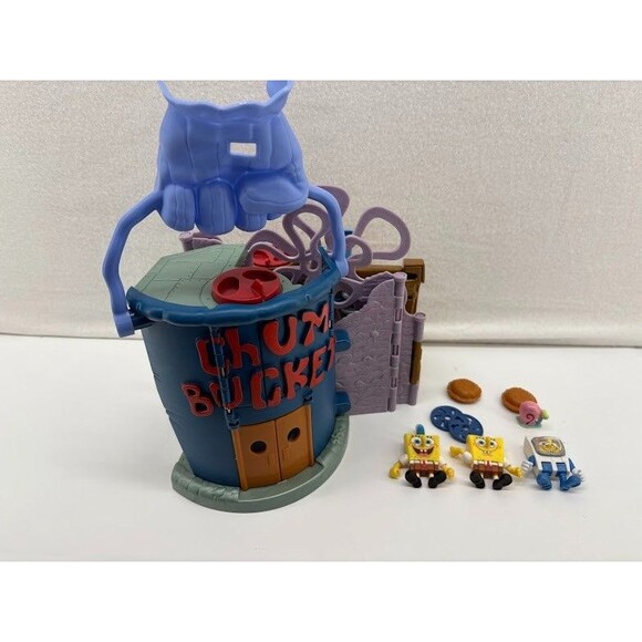 Imaginext Spongebob Chum Bucket & Krusty Krab Playset with Figurine Fisher-Price - Picture 1 of 6